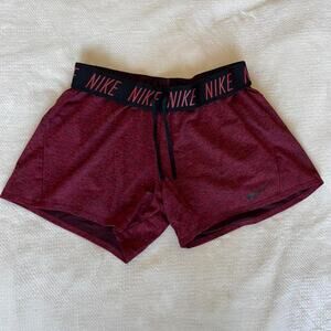 Dark red nike womens running